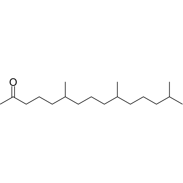 Hexahydrofarnesyl acetone (phytone; 6,10,14-Trimethyl-2-pentadecanone) 502-69-2